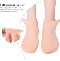 Chaussettes en silicone pour femmes Gel hydratant pour pied cheville Aloe pour chaussettes imperméables craquelées et antidérapantes sèches