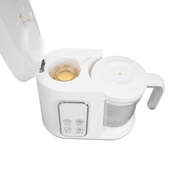 Robot culinaire électrique pour bébé JOYSTAR HB-182E avec fonction vapeur et chauffe-biberon, écran LED portable, chauffage rapide 500W et mixeur 150W