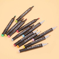 Stylo de dessin artistique 168 couleurs encre permanente à base d'alcool stylo marqueur à double tête pour enfants dessin de croquis
