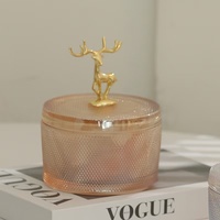 Diffuseur d'arômes sans flamme en forme de bois de cerf, en cristal, à longue durée de diffusion, vente directe d'usine, coffrets cadeaux pour la Saint-Valentin, parfum d'ambiance pour la maison