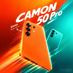 Smartphone Camon 50 Pro 5G, triple caméra 50MP, téléphone Android, téléphone mobile haut de gamme - Product Image 1