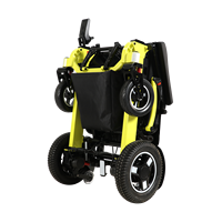 Fauteuil roulant électrique en aluminium robuste de 660 lb, nouveau fauteuil roulant électrique pliable avec batterie au lithium