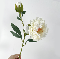 Fleurs artificielles en soie faites à la main, toucher naturel, tiges florales imperméables pour la décoration de mariage et de la maison