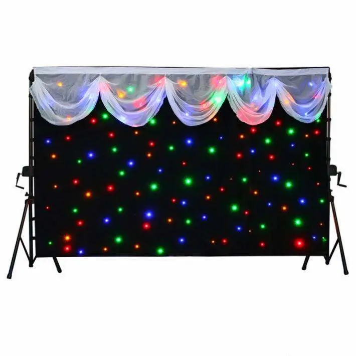Good price led star curtain RGBW drape stage light for party night club sky full of stars led star curtain