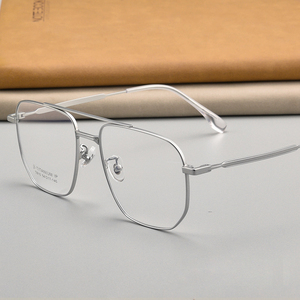 FLY <span class=keywords><strong>2022</strong></span> – lunettes en titane pur pour homme et femme, monture complète ultra légère, polygone irrégulier, platine pure - Product Image 6