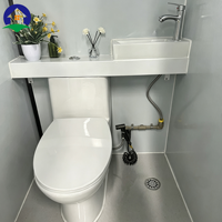 Toilette portable sans eau, unité sanitaire mobile compacte pour utilisation hors réseau