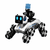 BJQ Hot Télécommande RC Robot Chien Modèle 8 Roues Voiture Cascadeuse avec Lumières et Musique Jouet Chien Amusant Incluant Chargeur