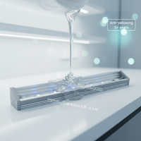 Gel de scellement bicomposant en polyuréthane PU transparent haute performance, haute clarté, réparable, pour la construction et le transport