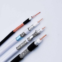 Noyau de cuivre Cctv de haute qualité Rg 11 50 Ohm Rg59 Rg 6 Rg11 Câble coaxial Rg11 Prix