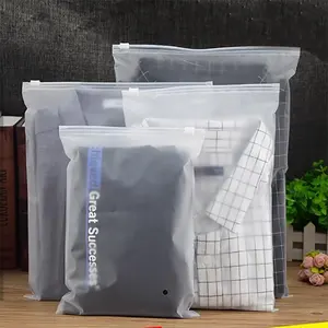 도매 공장 판매 사용자 정의 인쇄 로고 포장 투명 젖빛 Ziplock 플라스틱 지퍼 포장 의류 가방 포장