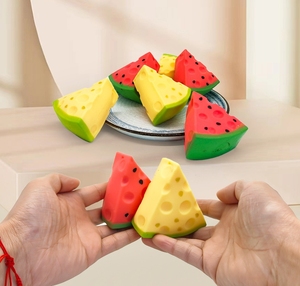 Promotional TPR Watermelon <b>Squishy</b> Anti-Stress Soft Flour Fruit Styling Ball Box Fidget Decompression Simulation Doll Relief Toy - Product Image 2