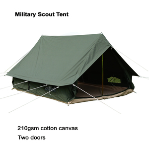 GodsWord all'aperto di lusso tela Scout <span class=keywords><strong>tenda</strong></span> per tutta la stagione Glamping campeggio 2 persone <span class=keywords><strong>tenda</strong></span> Scout verde oliva con <span class=keywords><strong>tenda</strong></span> Fly House - Product Image 3