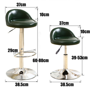 Negozio moderno Red Barber Chair bancone sgabelli <span class=keywords><strong>da</strong></span> Bar <span class=keywords><strong>cucina</strong></span> acciaio girevole Sillas <span class=keywords><strong>sedie</strong></span> <span class=keywords><strong>da</strong></span> Bar alte - Product Image 2