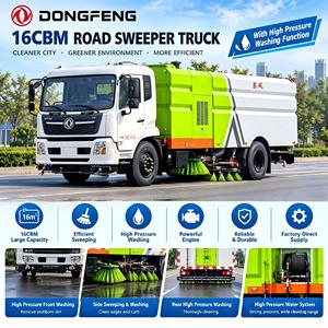 Véhicule balayeuse routière Dongfeng 7CBM pour le nettoyage des autoroutes, des routes urbaines et des parcs industriels - Product Image 1