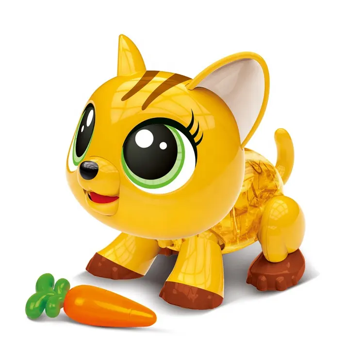 Обучающий умный робот Huiye с голосовым управлением, робот-животное для кормления и прогулок, электронный питомец, кот, детские игрушки