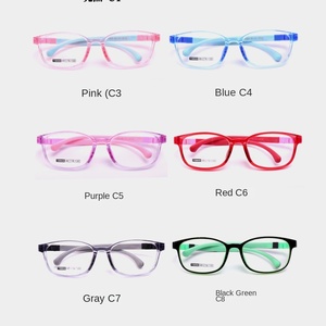 All'ingrosso Unisex TR90 Memory glass Frame coreano Ultra Light Blue ottico miopia Eye Frame per bambini - Product Image 1