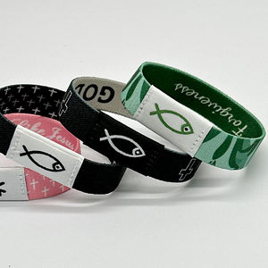 Factory Custom Logo Reusable Wrist Bands <b>Smart</b> Rfid Nfc Access Control <b>Bracelet</b> Stretchy Elastic Woven NFC Wristband - Product Image 4