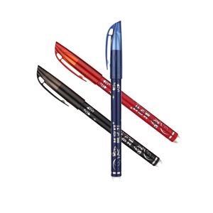 Stylo effaçable thermosensible en plastique bleu et rouge X616, facile à effacer, stylo gel chaud avec gomme pour la correction des marquages - Product Image 3