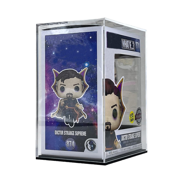 Custom Clear Acrylic Protector Compatible with Funko POP Dustproof Acrylic Display Case for Exclusive Collectible Vinyl Figures