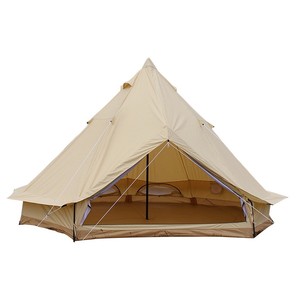 Yurt mongol portable imperméable 3000 mm UV50+ pour camping extérieur quatre saisons avec armature droite - Product Image 1