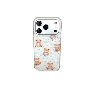 เคสลายหมีน่ารักแบบสองชั้นเคลือบฟรอสต์สำหรับ iPhone17ProMax 16 15 14 - Product Image 5