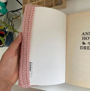 Cubierta de <span class=keywords><strong>libro</strong></span> de ganchillo de tamaño y Color personalizado, Material de algodón, funda de <span class=keywords><strong>libro</strong></span> <span class=keywords><strong>Amigurumi</strong></span>, soporte de <span class=keywords><strong>libro</strong></span> hecho a mano, regalos - Product Image 6