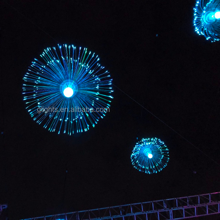 Hot Sale Beautiful Outdoor Garden Decoration Jellyfish Light Holiday Fiber Optic Lighting