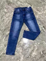 Pantalones Casuales de Hombre, Corte Recto, Color Sólido, Cintura Alta, Tela Vaquera, para Invierno, Uso Diario, Negocios, Aire Libre y Vacaciones