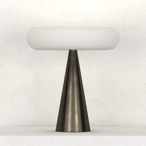 Minimalist UFO Shaped <b>Table</b> <b>Lamp</b> Led Light Source E27 Bulb <b>Base</b> Switch Control For Home Living Room Bedroom Study Ambient - Product Image 3