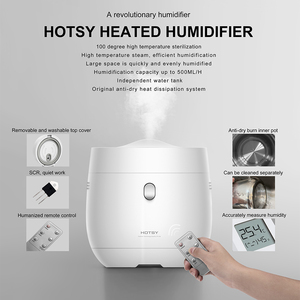 Hotsy Electric Aroma Difusores Humidificadores <span class=keywords><strong>Vapor</strong></span> 100 Centígrados Fancy Cooker Calefacción inoxidable 2L Recipiente de arroz <span class=keywords><strong>Humidificador</strong></span> - Product Image 3
