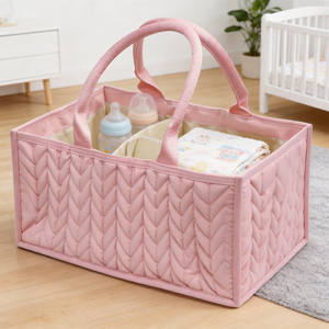 Bolsa Organizadora de Pañales Acolchada para Bebé, Bolsa de Almacenamiento Portátil para Guardería - Product Image 3