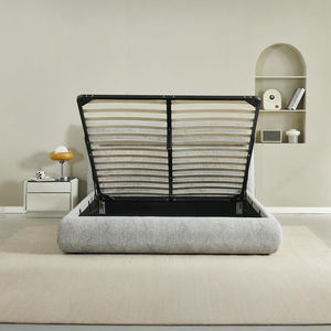 Cadre de lit King Size pas cher au design moderne, cadre de lit rembourré populaire en gros - Product Image 3