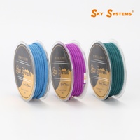 Fil de polyester SKY 2,5 mm pour bijoux, cordon de perlage 81 couleurs, accessoire pour bracelets tressés, colliers, création de lanières uniques