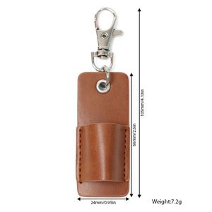 Custompu Leather Cover Hanging Portable <b>Pen</b> Holder <b>Lanyard</b> Lightweight Space Saving Organize Storage Anti-Lost <b>for</b> Student - Product Image 6
