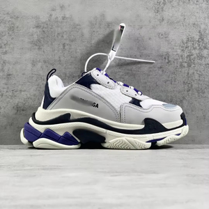 Zapatillas de deporte de malla de cuero triple de lujo personalizadas, zapatos casuales de diseñador para caminar para Primavera e invierno, precio de fábrica - Product Image 5