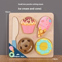 Jouets éducatifs précoces pour enfants avec velcro, fruits et légumes en bois à assortir, jeu de découpe amusant, 16 types de jouets en bois