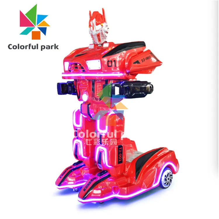 Colorful Park bumper car newest shopping mall walking robot rides for sale kiddie rides robot