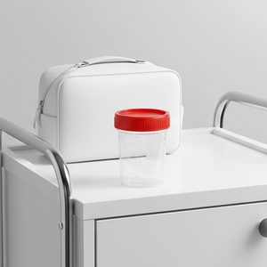 ภาชนะบรรจุปัสสาวะพร้อมช้อนพลาสติก60มล. ตัวอย่างสำหรับเก็บอุจจาระแบบใช้แล้วทิ้งสำหรับโรงพยาบาล - Product Image 2