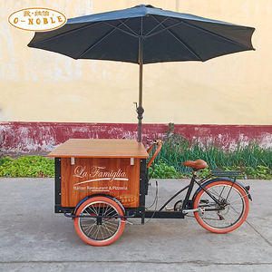 Triciclo móvil con Pedal, carrito de venta de café, tienda de café - Product Image 1