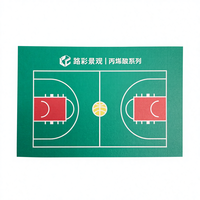 Revêtement de sol en caoutchouc synthétique à base d'acide acrylique Lu Cai pour surfaces de terrains de volley-ball intérieurs/extérieurs, Guangdong, Chine