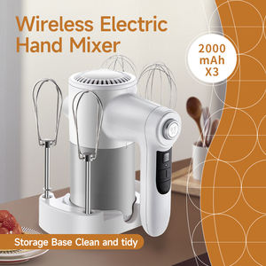 Batteur à main sans fil 7 vitesses 60-200 watts Batteur portable Câble <span class=keywords><strong>de</strong></span> charge <span class=keywords><strong>de</strong></span> type C Batteur à main rechargeable Affichage numérique - Product Image 6