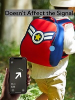 Étui de support d'étiquette d'air étanche anti-perte pour enfants pour Apple Airtag, étui de traqueur GPS caché en silicone avec broche