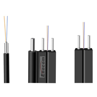 Ftth câble de dérivation extérieur intérieur gjxh1b6 2b6 2 cœurs monomode g657a g652d câble de fibra optica gjfxh gjyxch gjyxfch ftth GYXTW