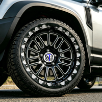 5x112 5x120 5x114.3 6x139.7 Velg Racing Forged Custom 15 16 -24 Inch Off Road Beadlock Deep Concave Off Road Roda Paduan Aluminium