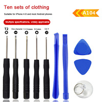 Herramienta de Desmontaje para iPhone de Apple, Juego de 9/10/11 Piezas, 25 en 1, Multiusos, 45 #   Kit de destornilladores de acero con estuche rígido para reparación de iPhone 7/X
