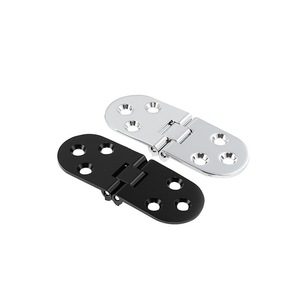 Zinc Alloy Semicircular Flip Hinge 180 Degree Foldable Concealed For Conference <b>Table</b> <b>Office</b> Furniture Door Use - Product Image 1