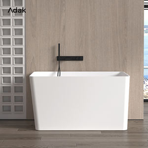 Robuste Kunststein badewanne Freistehende Badewanne mit fester Oberfläche für kleines Badezimmer - Product Image 2