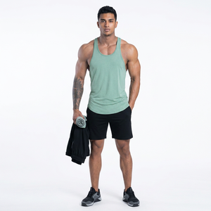 Débardeurs de sport respirants de haute qualité pour hommes, style décontracté personnalisé, hauts de sport en vente en ligne, méthode de tissage tricotée - Product Image 1