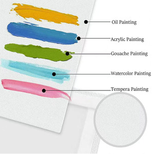 Tele per Dipingere all'Ingrosso per Adulti e Bambini, Tele Pretrattate 100% Cotone per Olio e Acquerello - Product Image 4