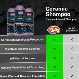 Shampoo céramique pour voiture de qualité supérieure, pH neutre, mousse de neige, haute efficacité, nettoyage rapide, parfum pomme, cire nano, 500 ml, 3 ans - Product Image 2